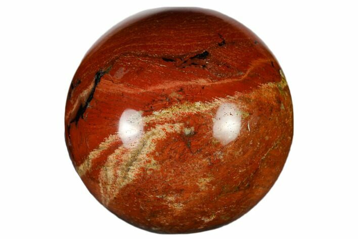 1.2" Polished Red Jasper Sphere - Photo 1